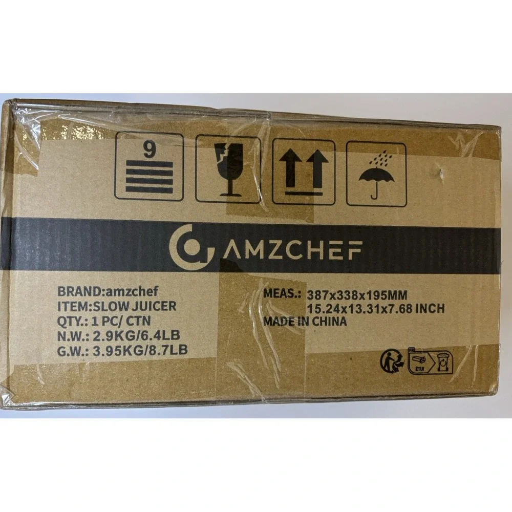 New AMZCHEF Cold Press Juicer, Juicers Machines - Wide Mouth & Large Feed‎ Chute